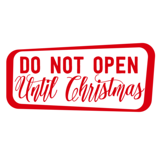 Do Not Open Until Christmas Free Svg File - SVG Heart