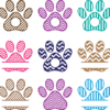 dog-paw-print-monogram-frame-bundle-pet-lover-free-svg-file-SvgHeart.Com