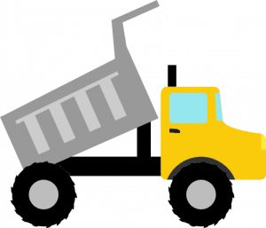 dump truck clipart, construction - free svg file for members - SVG Heart