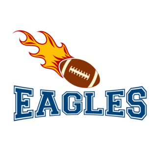 eagles-football-ball-with-fire-sport-free-svg-file-SvgHeart.Com