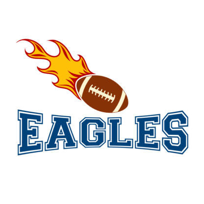 eagles-football-ball-with-fire-sport-free-svg-file-SvgHeart.Com