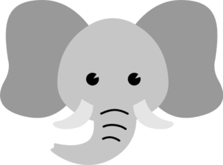 elephant-head-baby-decoration-free-svg-file-SvgHeart.Com