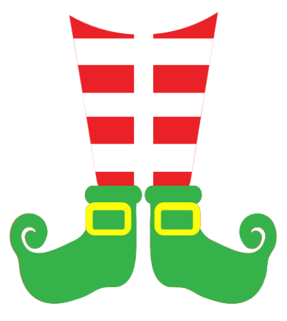 elf-leg-monogram-christmas-free-svg-file-SvgHeart.Com
