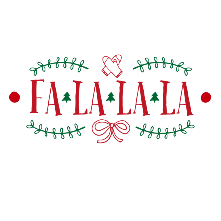 Fa La La La Free Svg File - SVG Heart