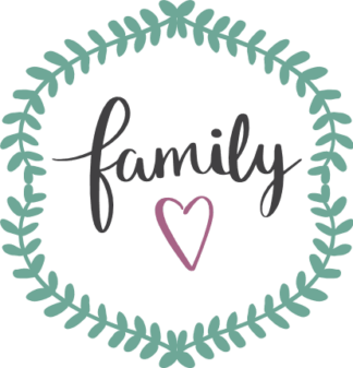 family-sign-in-leaf-circle-home-decoration-free-svg-file-SvgHeart.Com