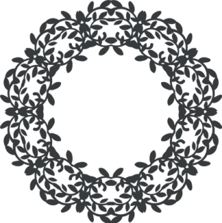 floral-decorative-circle-monogram-frame-free-svg-file-SvgHeart.Com