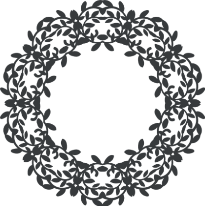 floral-decorative-circle-monogram-frame-free-svg-file-SvgHeart.Com