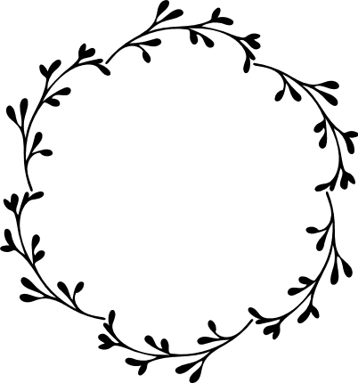 Floral Circle Monogram Wreath - SVG & Me