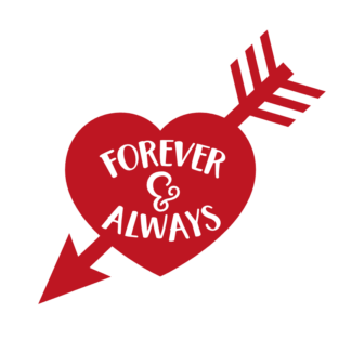 forever-and-always-arrow-heart-valentines-day-free-svg-file-SvgHeart.Com