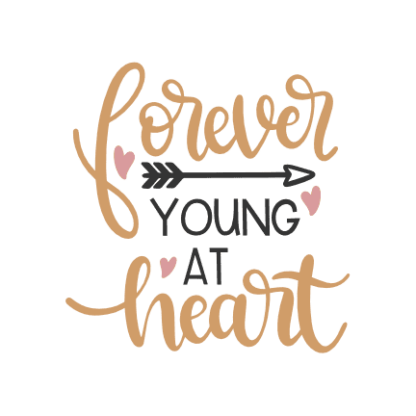 forever-young-at-heart-motivational-free-svg-file-SvgHeart.Com