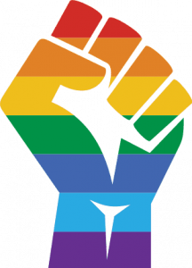 gay fist hand symbol, lgbt pride free svg file - SVG Heart