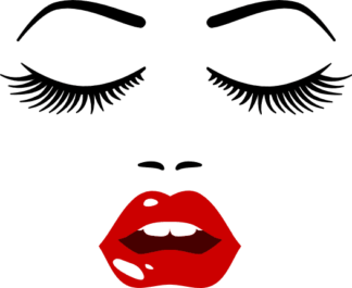 girl-face-with-long-lashes-free-svg-file-SvgHeart.Com