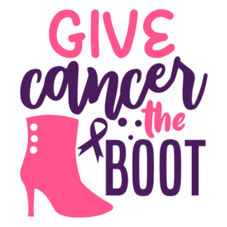 give-cancer-the-boot-awareness-free-svg-file-SvgHeart.Com