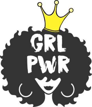 grl-pwr-girl-power-afro-woman-with-crown-free-svg-file-SvgHeart.Com