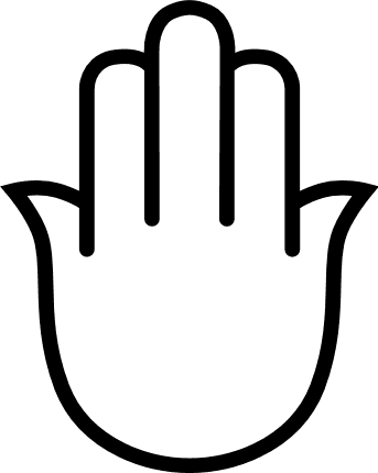 hamsa, hand palm free svg file - SVG Heart