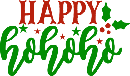 happy-hohoho-christmas-free-svg-file-SvgHeart.Com