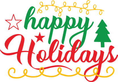 happy-holidays-tree-christmas-free-svg-file-SvgHeart.Com