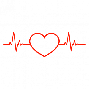 Heart and Heartbeat Wave, Love, Nurse Free Svg File - SVG Heart