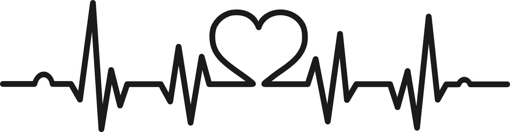 heart beat line, pulse, nurisng free svg file - SVG Heart