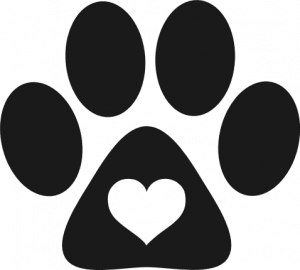 heart paw monogram frame, dog, pet lover free svg file - SVG Heart