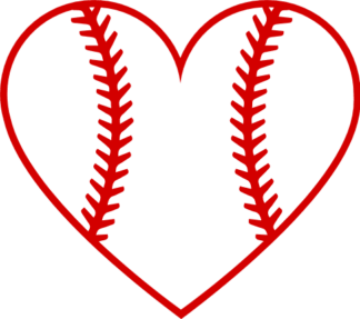 heart-shape-baseball-ball-sport-free-svg-file-SvgHeart.Com