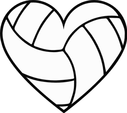 heart-shape-volley-ball-sport-free-svg-file-SvgHeart.Com