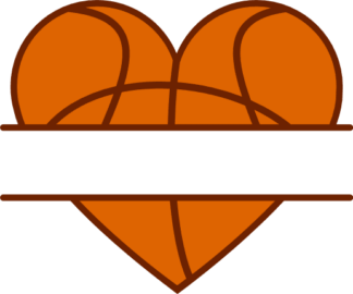 heart-split-text-frame-basketball-sport-free-svg-file-SvgHeart.Com