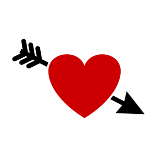 heart-with-arrow-valentines-day-free-svg-file-SvgHeart.Com