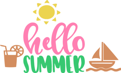 hello-summer-drink-boat-vacation-free-svg-file-SvgHeart.Com