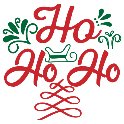 Cartão De Natal Com Texto Ho Ho Ho Royalty Free SVG, Cliparts