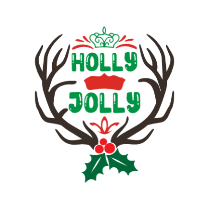 holly-jolly-reindeer-antlers-christmas-free-svg-file-SvgHeart.Com