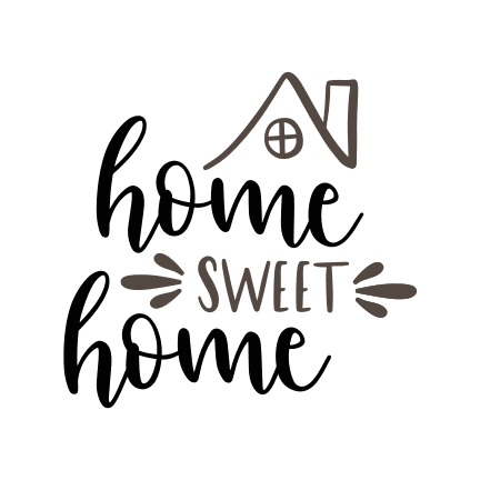 Home Sweet Home SVG Cut File // Cricut Stencil, PNG File, DXF, Vector  Image, Home Sweet Home Vinyl Cut File, Silhouette Home Sweet Home, 