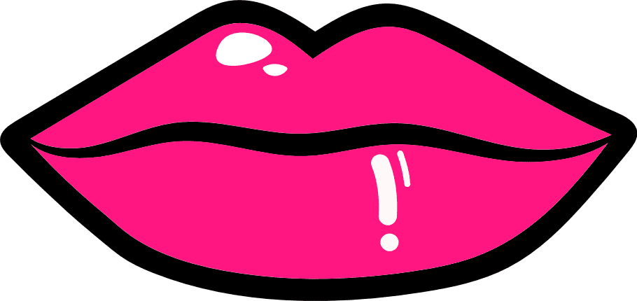 Hot Lips With Lip Liner Free Svg File Clipart Image Svg Heart