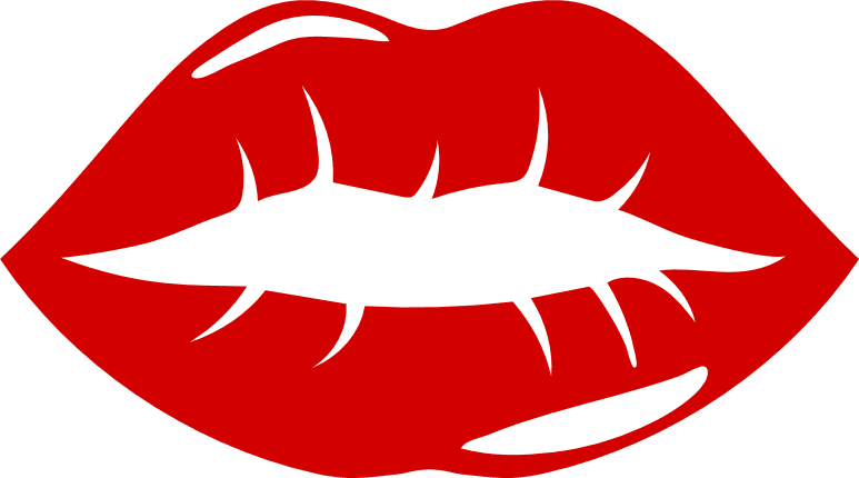 Hot Red Lips Kiss Free Svg File Clipart Image Svg Heart