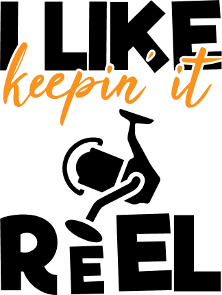 i like keepin it reel, fishing life free svg file - SVG Heart