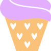 ice-cream-with-heart-cone-free-svg-file-SvgHeart.Com