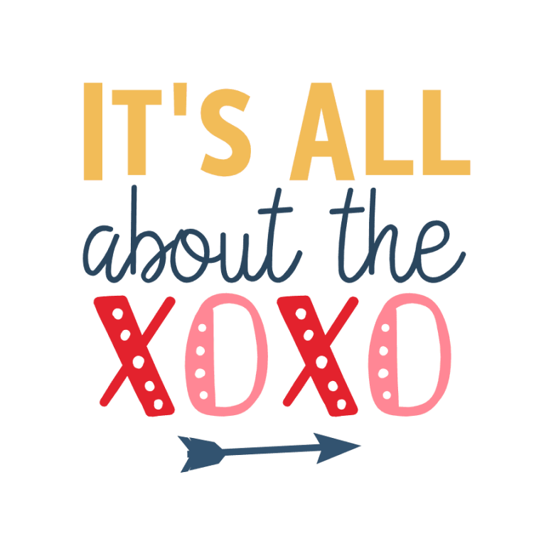 Its All About The Xoxo Valentines Day Free Svg File Svg Heart