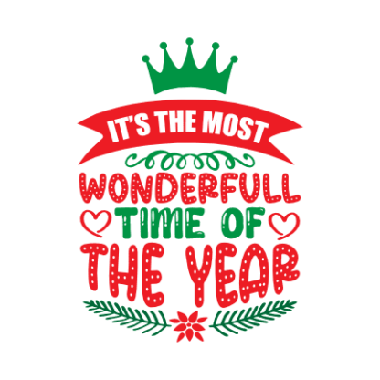 It's The Most Wonderful Time Of The Year, Christmas Free Svg File - SVG ...