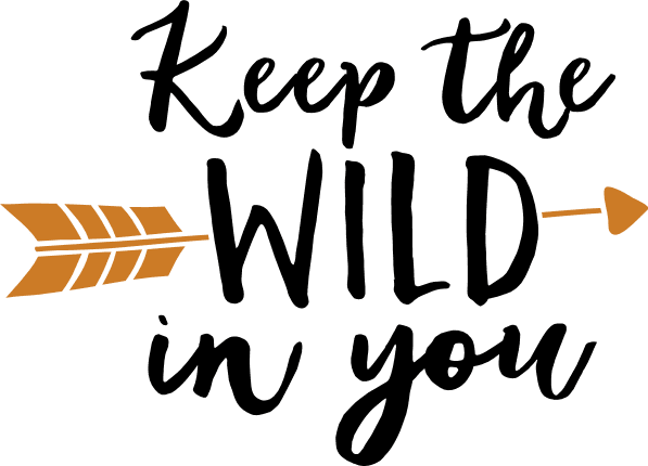 keep the wild in you, girly sayings free svg file - SVG Heart