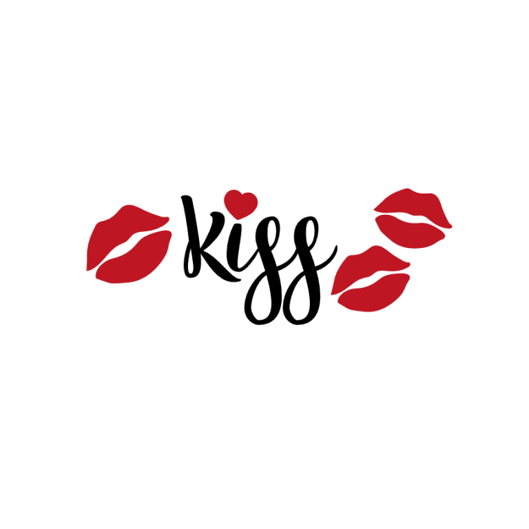 Kiss, Love, Valentine's Day Free Svg File - SVG Heart