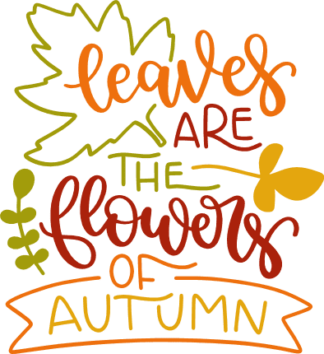 leaves-are-the-flowers-of-autumn-falling-free-svg-file-SvgHeart.Com