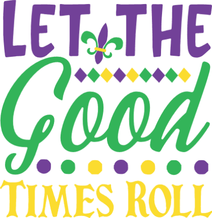 let-the-good-times-roll-fleur-mardi-gras-carnival-free-svg-file-SvgHeart.Com