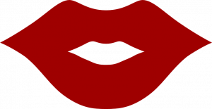 lips, kiss silhouette, girly free svg file clipart image - SVG Heart