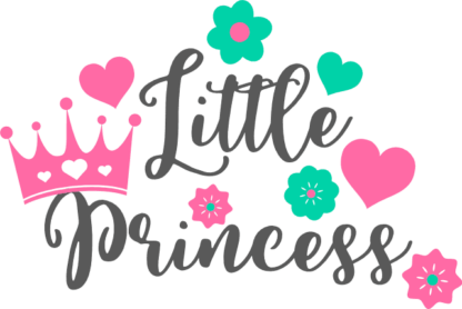 little-princess-crown-baby-girl-floral-t-shirt-design-free-svg-file-SvgHeart.Com