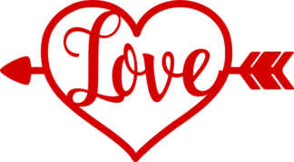 love-heart-with-arrow-valentines-day-free-svg-file-SvgHeart.Com