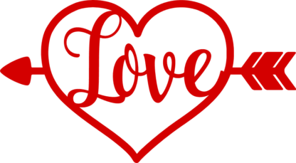 love-heart-with-arrow-valentines-day-free-svg-file-SvgHeart.Com