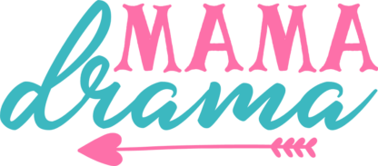 mama-drama-heart-with-arrow-funny-mom-free-svg-file-SvgHeart.Com