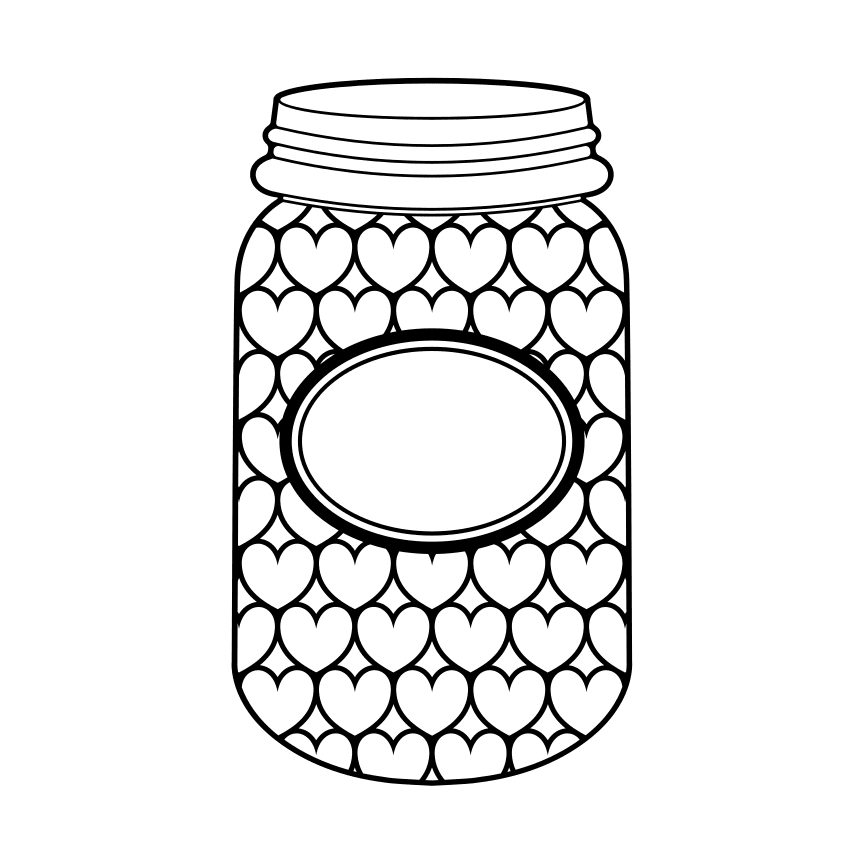 mason jar coloring pages