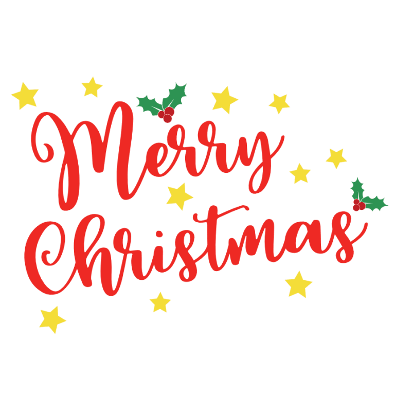 merry christmas, holiday free svg file - SVG Heart