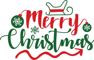 merry-christmas-sign-baubles-sleigh-holiday-free-svg-file-SvgHeart.Com